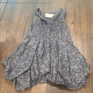 All Saints Gray Floral Lace Casual Girls Dress